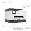 HP OfficeJet Pro 9020: All-in-one wireless smart color printer with auto-duplex, ADF, and voice-activated printing compatible with Alexa and Google Assistant. - Image 2