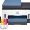 HP Smart Tank 7602: Wireless all-in-one ink tank printer with print, scan, copy, fax functions, includes 2 years of ink, best for home use, refillable ink tank (Model: 28B98A).